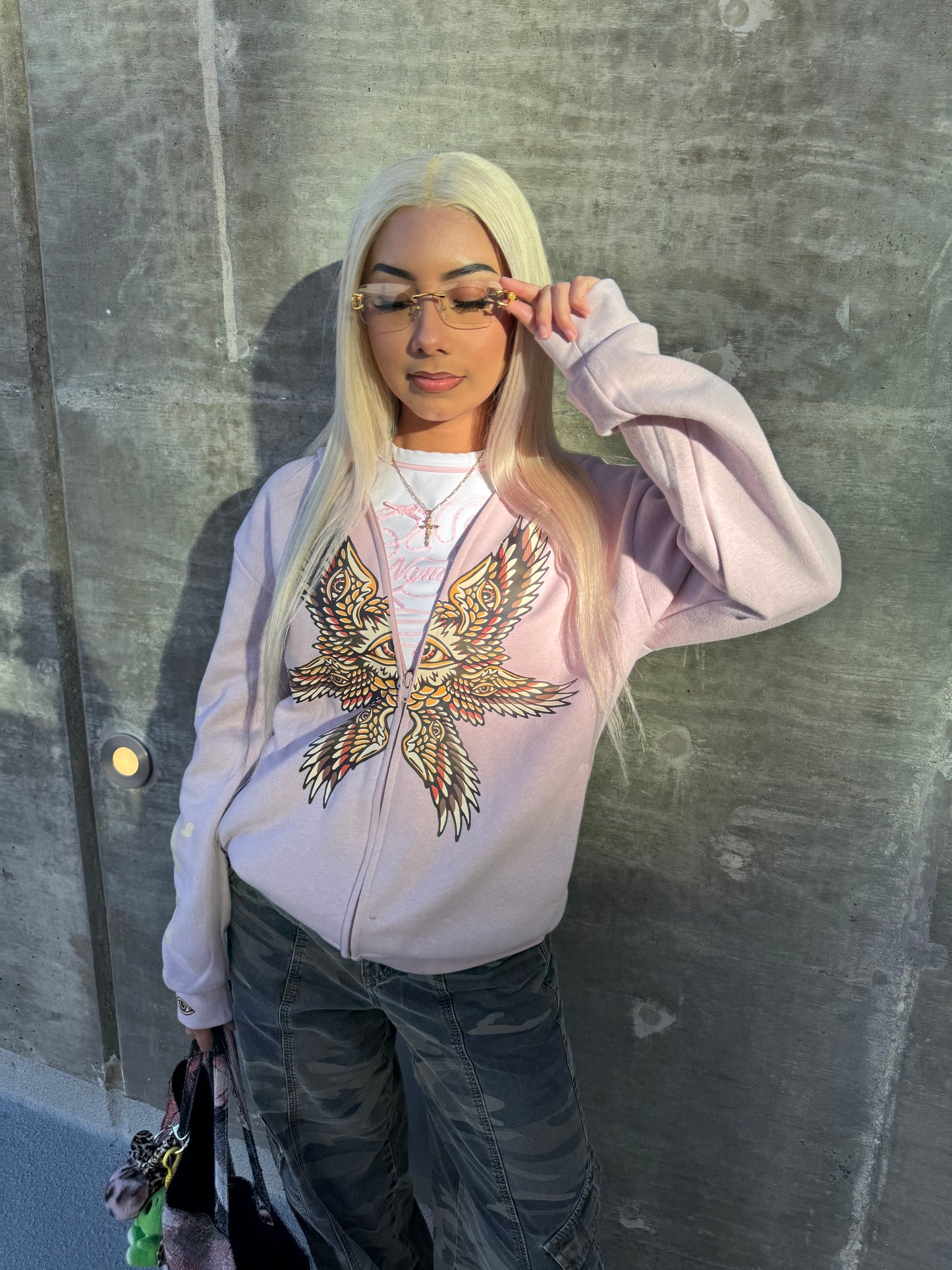 Pink Rev 4:8 Angel Hoodie