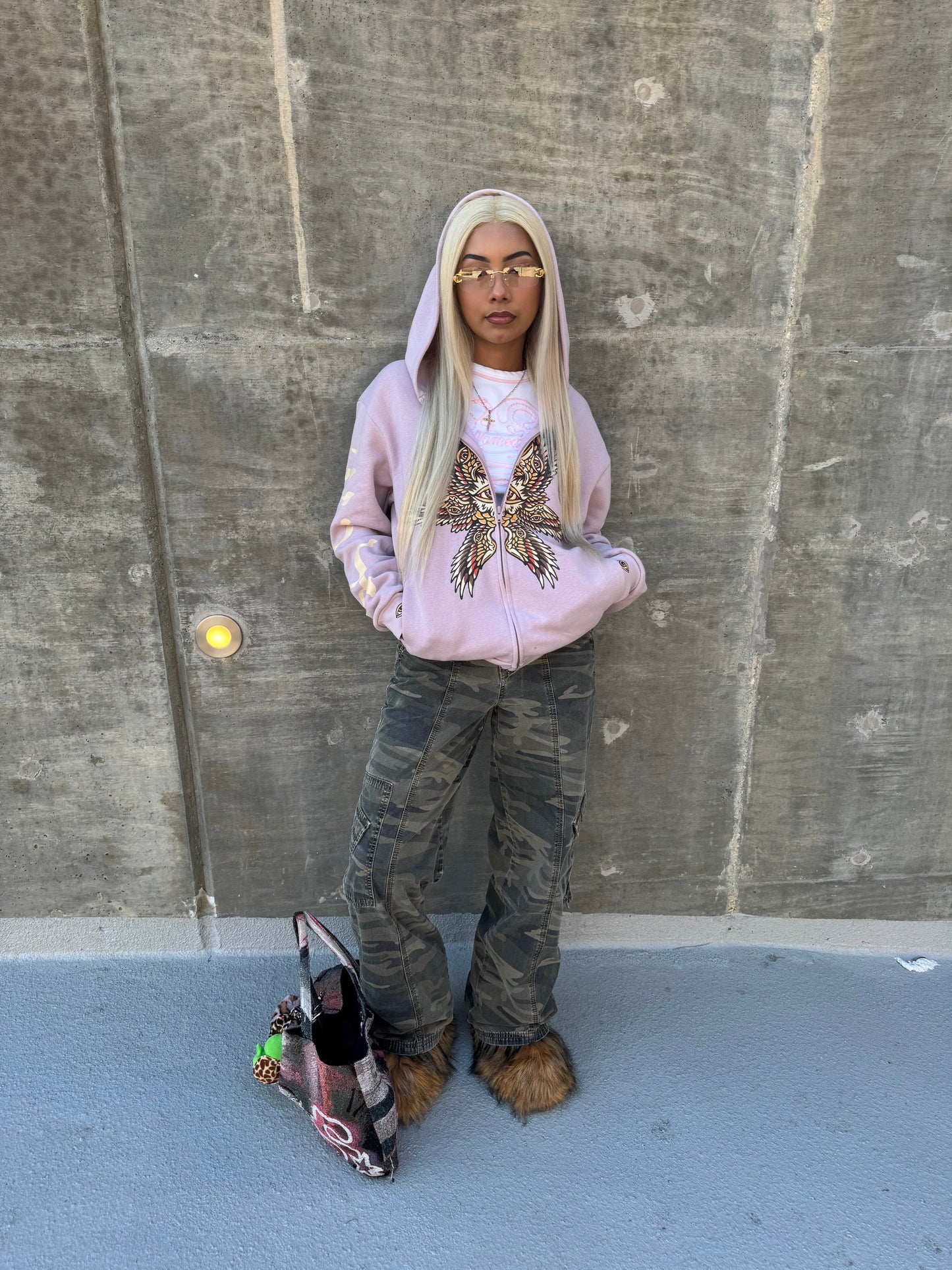 Pink Rev 4:8 Angel Hoodie