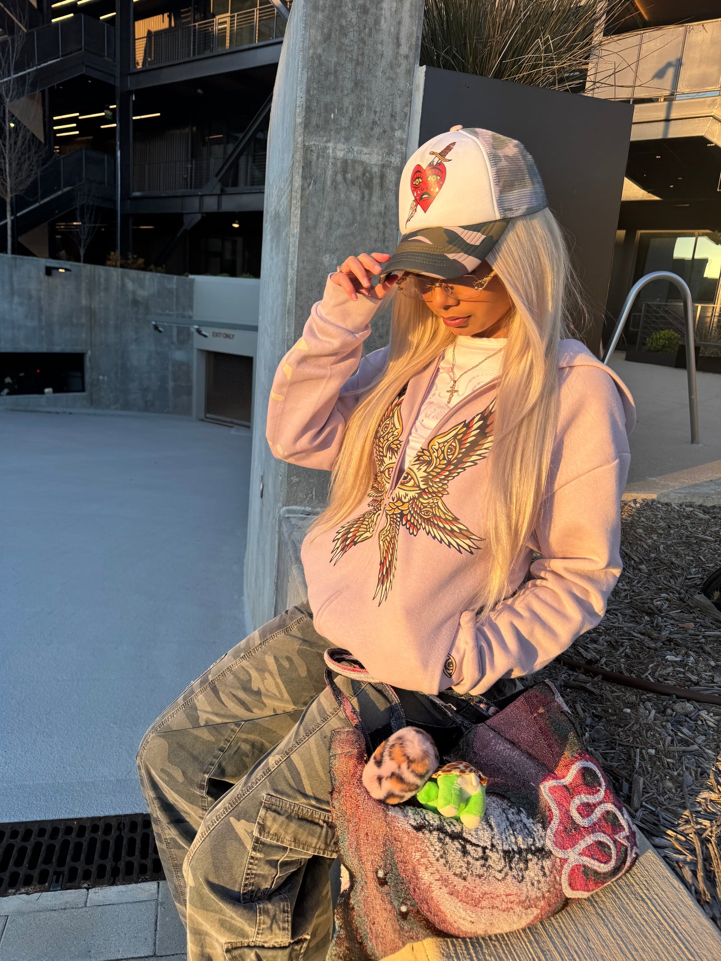 Pink Rev 4:8 Angel Hoodie