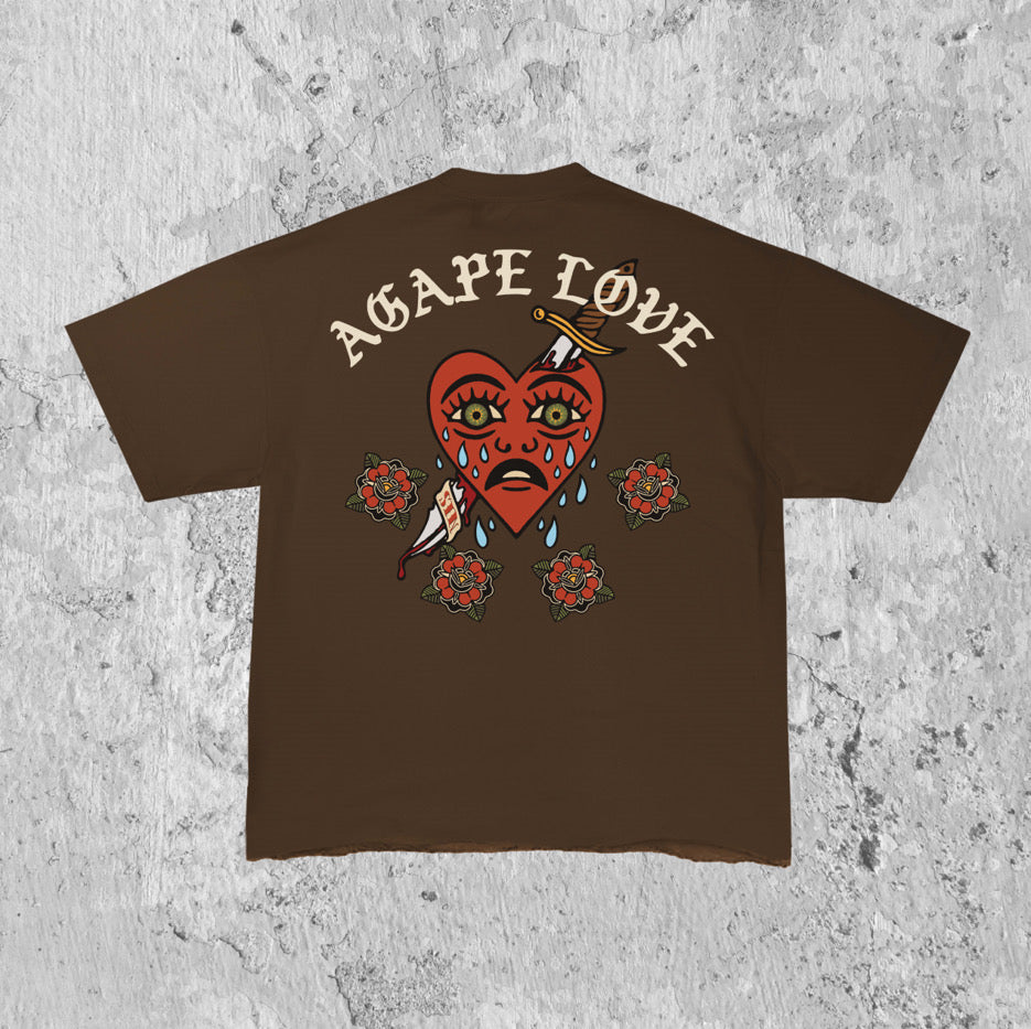 Agape Love Cropped Shirt (4 colorway)