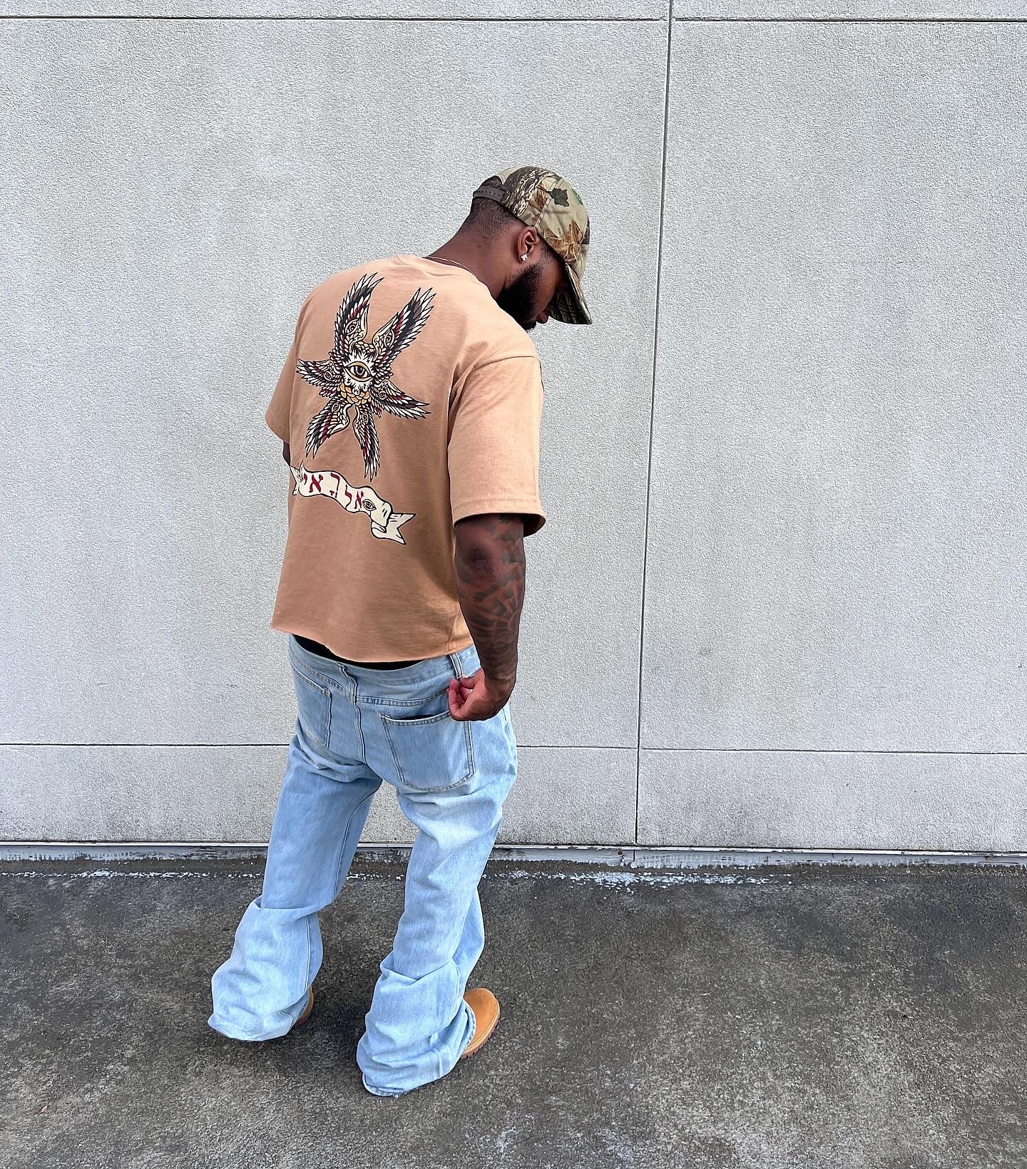 Revelations 4:8 Angel  Cropped Shirt (4 colorway)