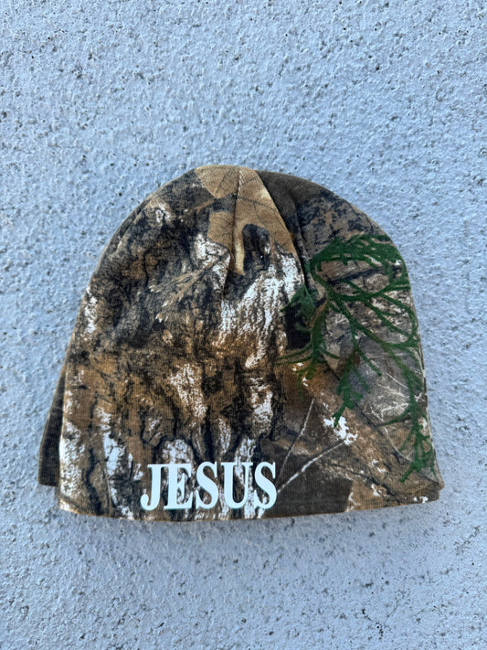 Jesus Camo Beanie Real Tree All Purpose