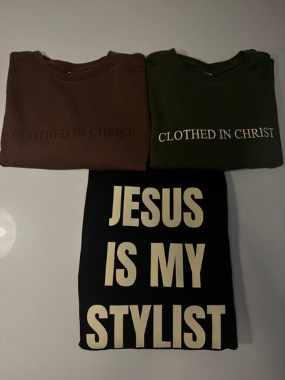 Jesus Is My Stylist Heavy Weight 3/4 Sleeve